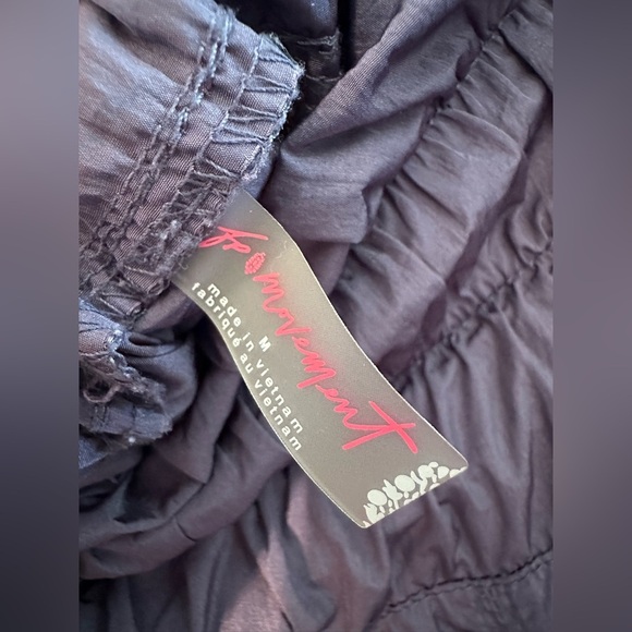 FREE PEOPLE Movement MEDIUM The Way Home Nylon Parachute Jogger DEEP SEA Heather - Picture 7 of 14